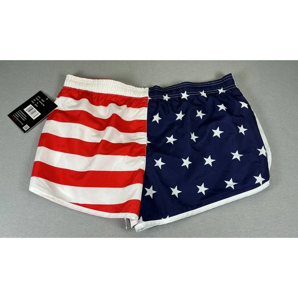 Uzzi Amphibious Gear American‎ Flag Swim Shorts XL Patriotic USA Beach NWT